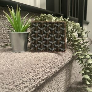 Goyard Black and Brown Key & Card Holder